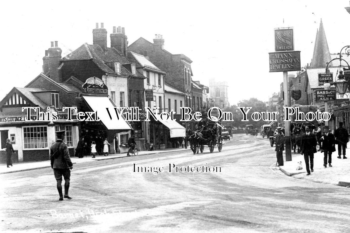 HF 1053 - High Street, Barnet, Hertfordshire c1914