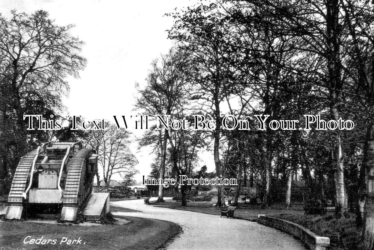 HF 1107 - WW1 Tank, Cedars Park, Cheshunt, Hertfordshire