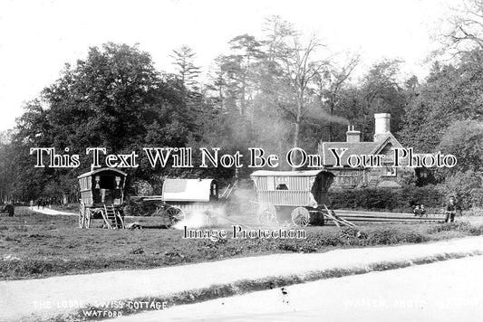 HF 1152 - The Lodge, Swiss Cottage, Watford, Hertfordshire c1905