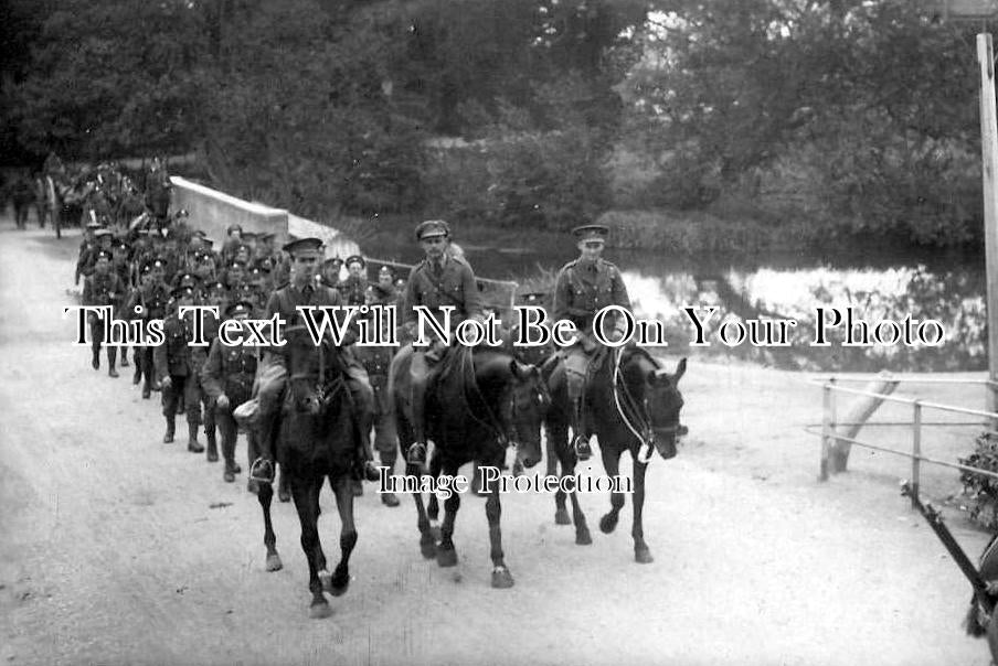 HF 1177 - Troops At Cassio Bridge, Hertfordshire 1915