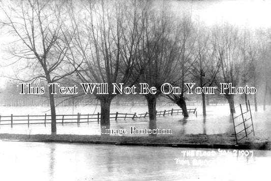 HF 1268 - Flood From Bridge Street, Bishops Stortford, Hertfordshire 1907