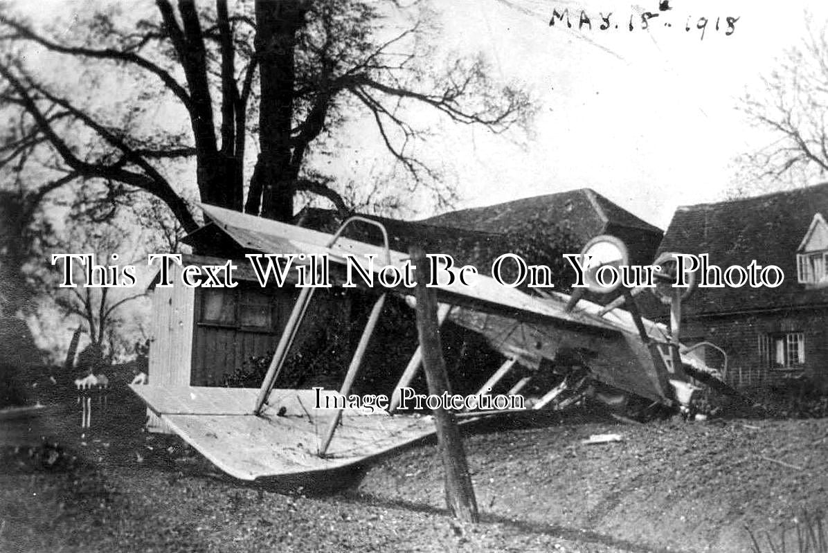 HF 1271 - Plane Crash, Bishops Stortford, Hertfordshire 1918