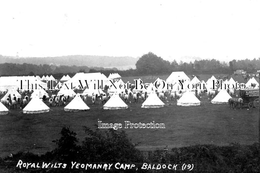 HF 1272 - Royal Wiltshire Yeomanry Camp, Baldock, Hertfordshire c1918