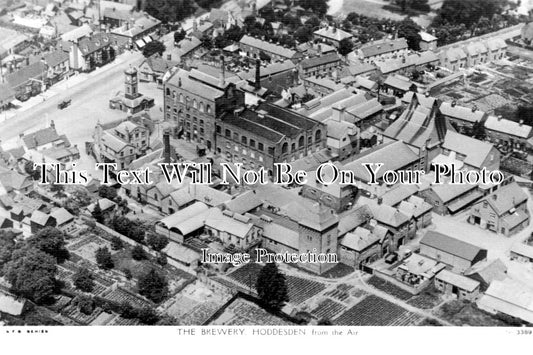 HF 1279 - Brewery Aerial View, Hoddesdon, Hertfordshire