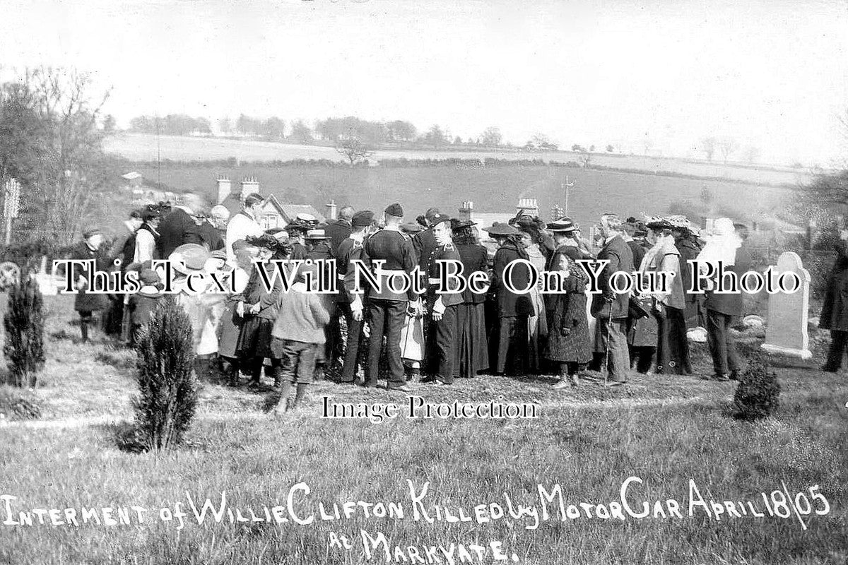 HF 1321 - Markyate Motor Car Accident Funeral, Hertfordshire 1905