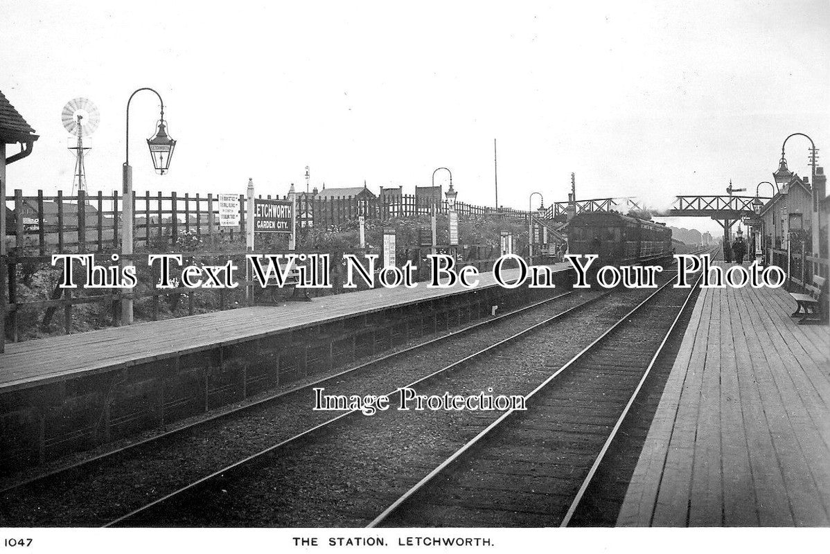 HF 1404 - Old Letchworth Garden City Railway Station, Hertfordshire c1909