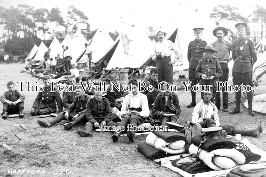 HF 1471 - The Hertford Officers Training Corp At Camp, Hertford 1911