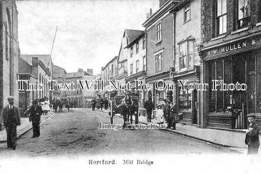 HF 1488 - Mill Bridge, Hertford, Hertfordshire c1905