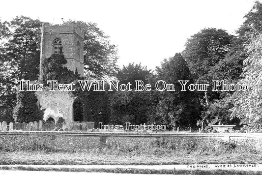 HF 1534 - Ruins, Ayot St Lawrence Church, Hertfordshire c1905