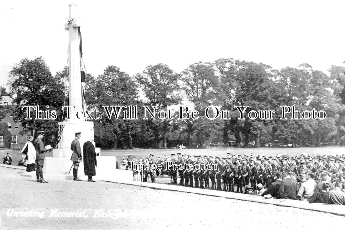 HF 1557 - Unveiling Haileybury College War Memorial, Hertfordshire