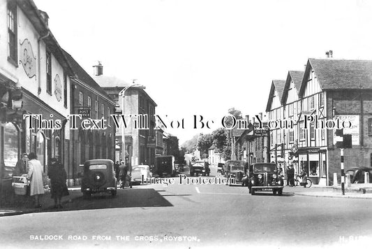 HF 1561 - Baldock Road From The Cross, Royston, Hertfordshire