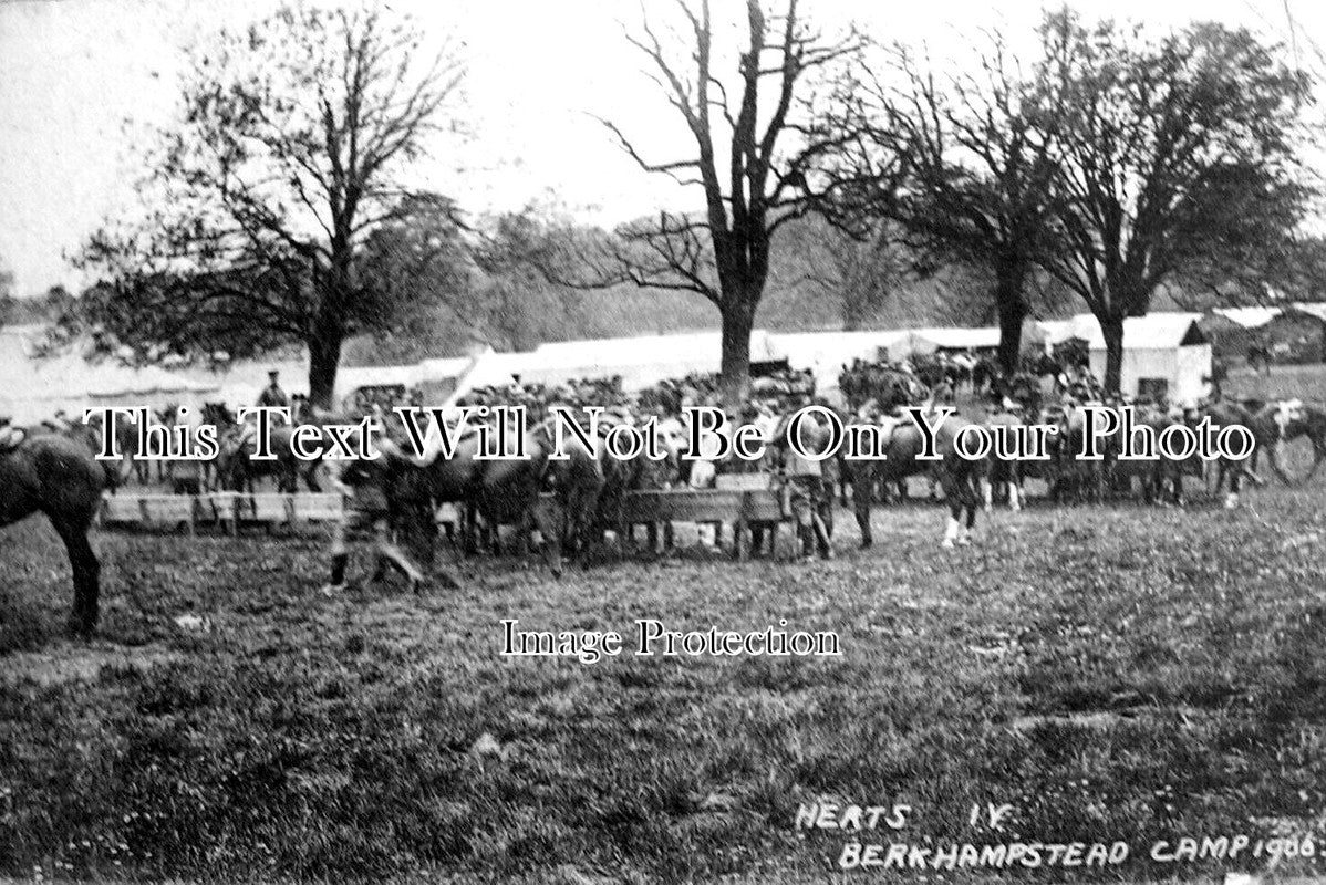 HF 1587 - Herts IV 4 Regiment, Berkhamstead Camp, Hertfordshire 1906