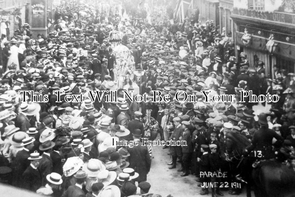 HF 1652 - Coronation Parade, Bishops Stortford, Hertfordshire 1911