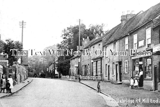 HF 1704 - Uxbridge Road, Mill End, Rickmansworth, Hertfordshire c1909