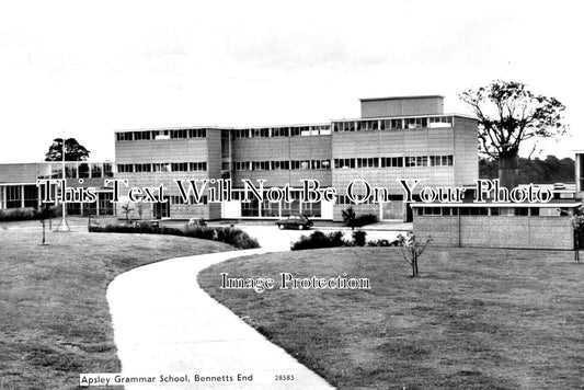 HF 1815 - Apsley Grammar School, Bennetts End, Hertfordshire c1965