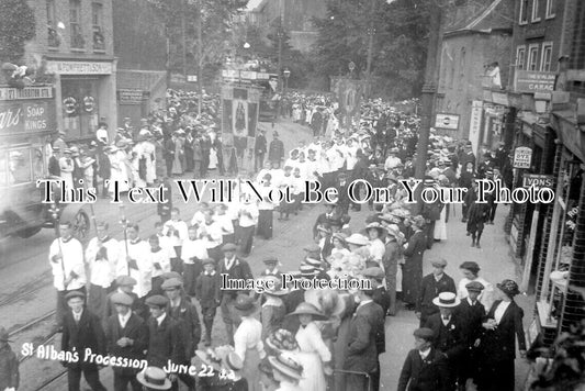 HF 1830 - St Albans Procession, Hertfordshire 1913