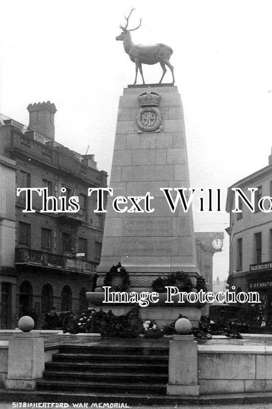HF 2034 - Hertford War Memorial, Hertfordshire c1922