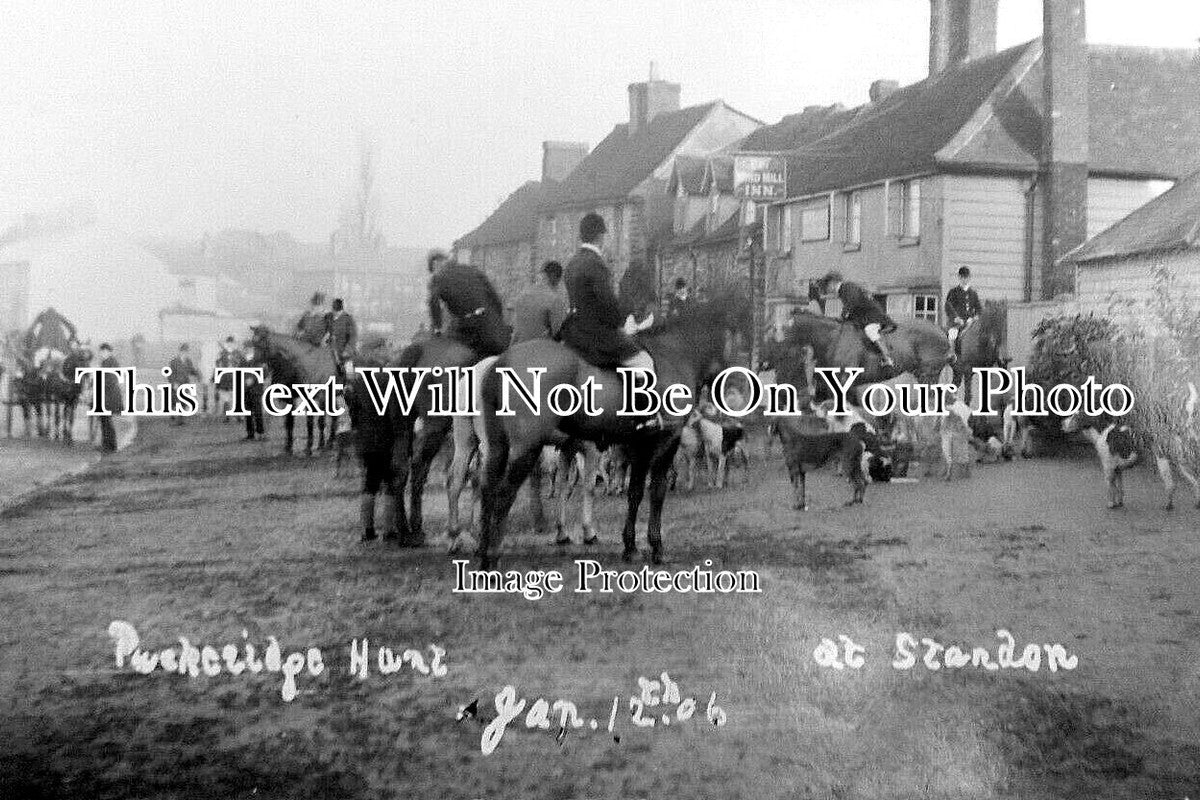 HF 2198 - Puckeridge Hunt Meet At Standon, Hertfordshire 1906