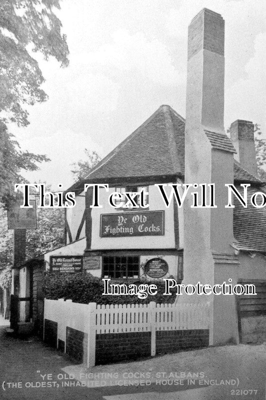 HF 2343 - Ye Old Fighting Cocks Pub, St Albans, Hertfordshire