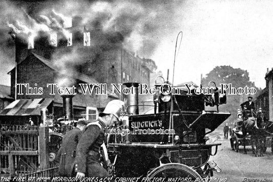 HF 2433 - Fire At Morrison Jones, Watford, Hertfordshire 1910