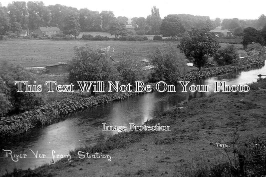 HF 2440 - The River Ver From Railway Station Nea St Albans, Hertfordshire