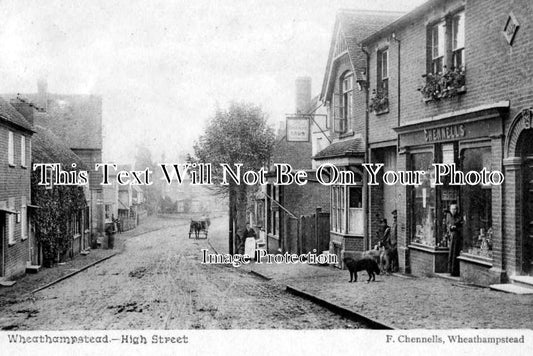 HF 245 - Post Office & Bricklayers Arms, High Street, Wheathampstead, Hertfordshire c1905