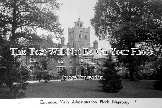 HF 2453 - Entrance, Main Administration Block, Napsbury, Hertfordshire