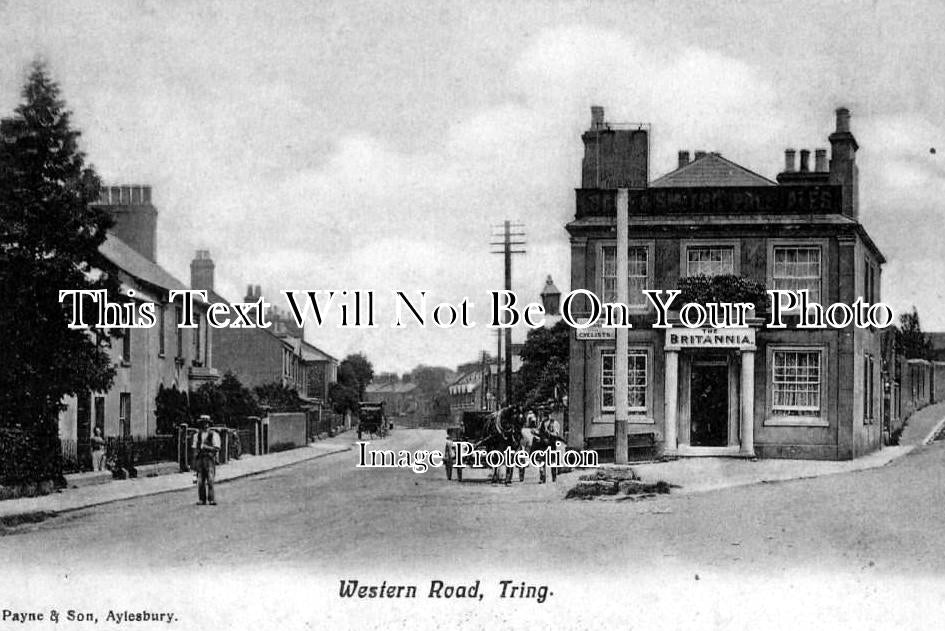 HF 246 - Brittania Inn, Western Road & Park Road, Tring, Hertfordshire c1906