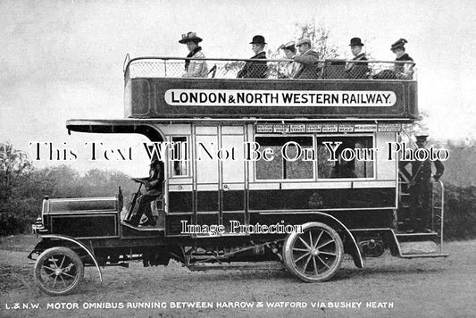 HF 2468 - L & NW Vintage Motor Bus, Harrow, Watford, Bushey Heath
