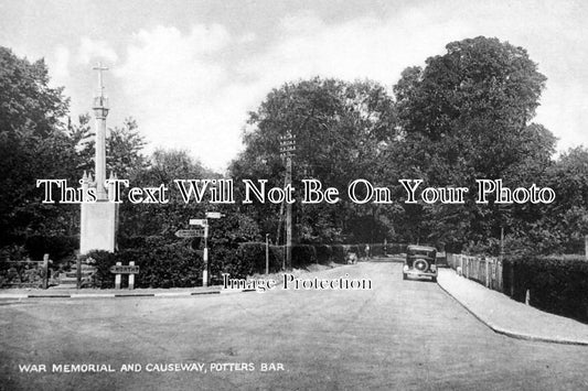 HF 253 - War Memorial & Causeway, Potters Bar, Hertfordshire