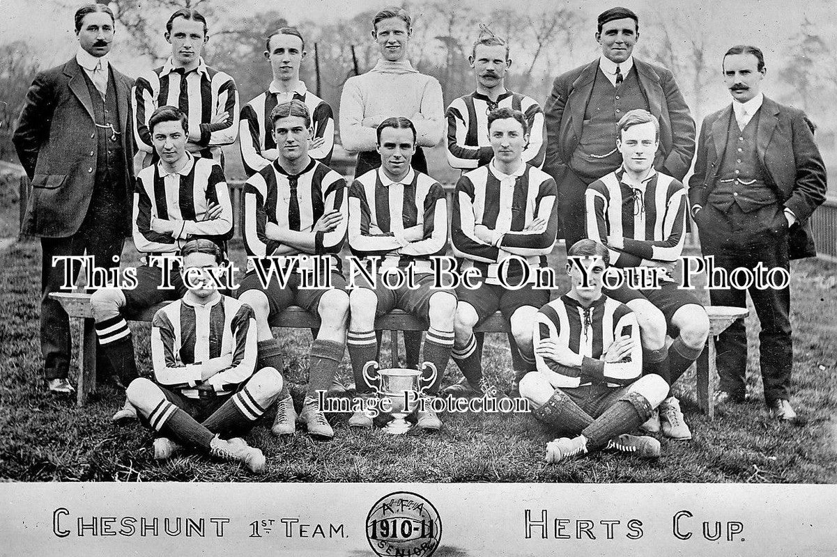 HF 337 - 1st Football Team, Cheshunt, Hertfordshire 1910-11