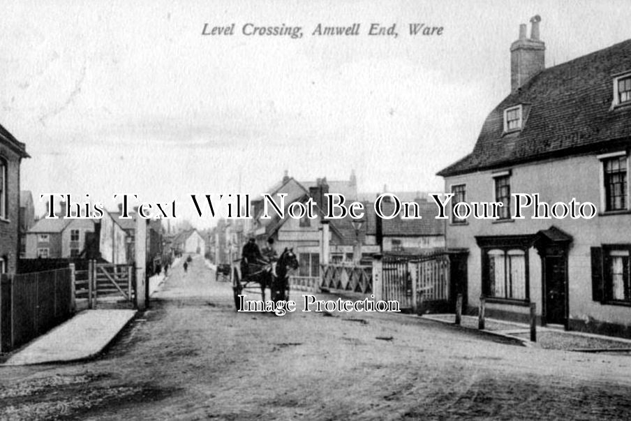 HF 342 - Level Crossing, Amwell Road, Ware, Hertfordshire c1912