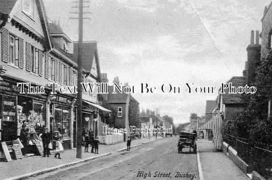 HF 360 - Post Office & High Street, Bushey, Watford, Hertfordshire c1910