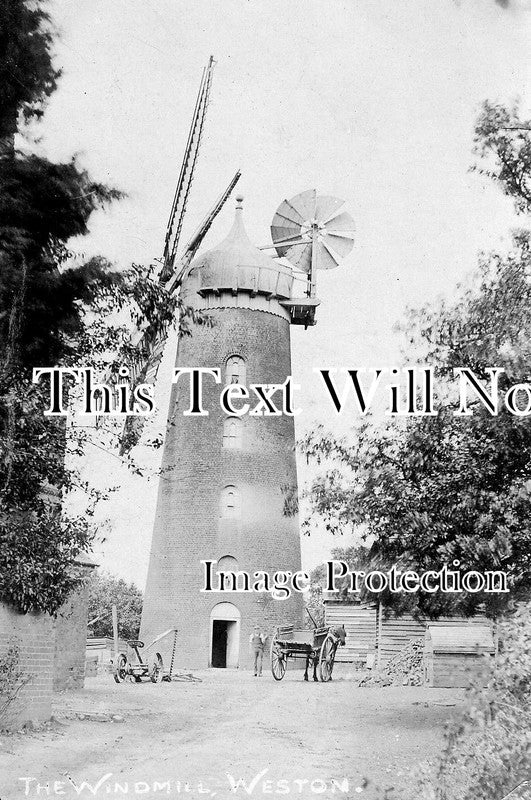 HF 380 - Weston Windmill, Hertfordshire c1911