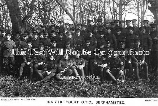 HF 449 - Inns Of Court Officer Training Corps At Berkhamsted, Hertfordshire 1916
