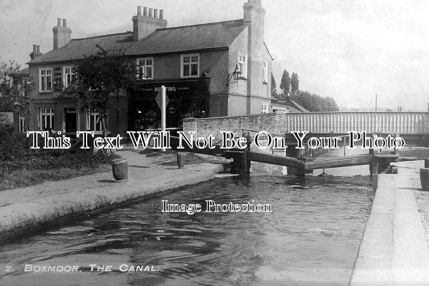 HF 456 - Canal & Shop At Boxmoor, Hertfordshire c1902