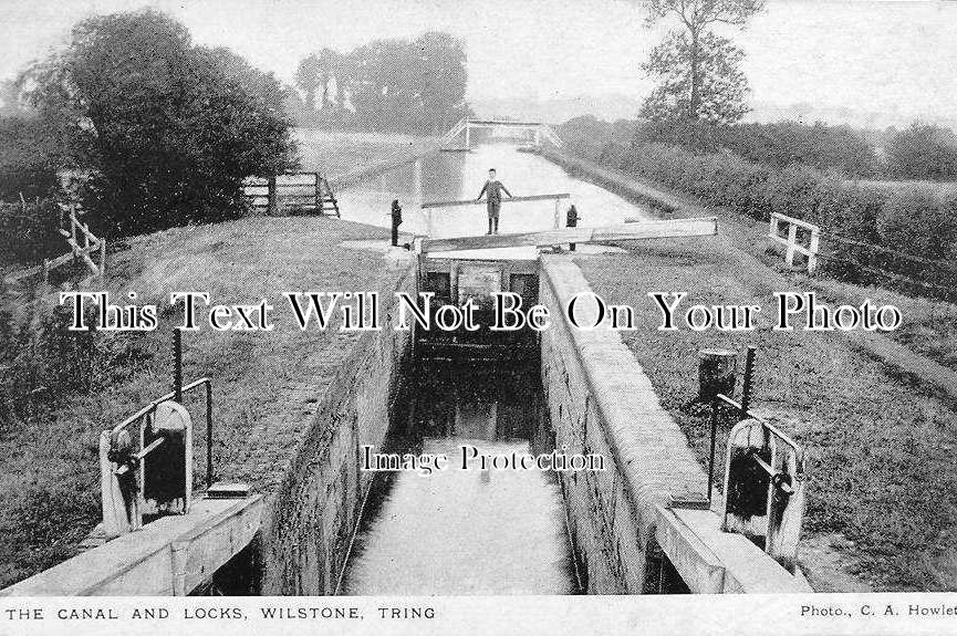 HF 481 - The Canal & Locks, Wilstone, Tring, Hertfordshire c1909