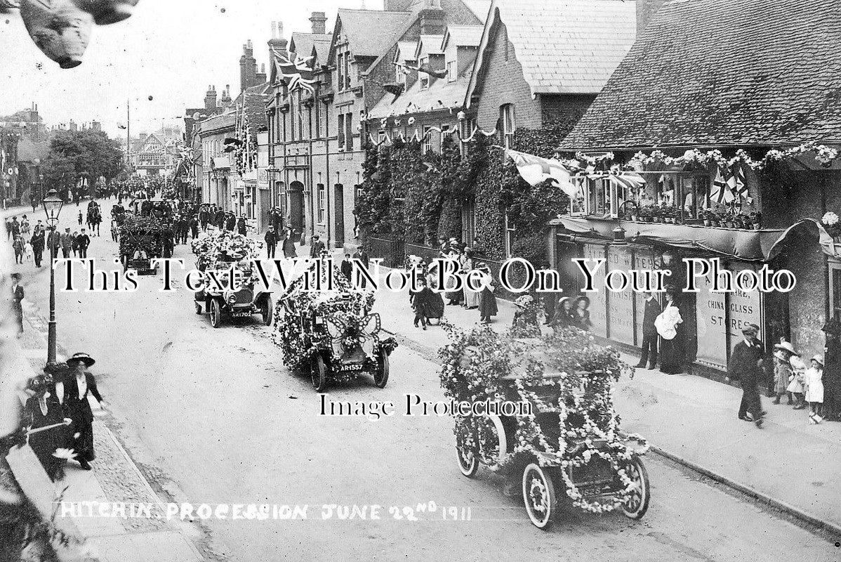 HF 510 - Coronation Of George V Procession, Hitchin, Hertfordshire 1911