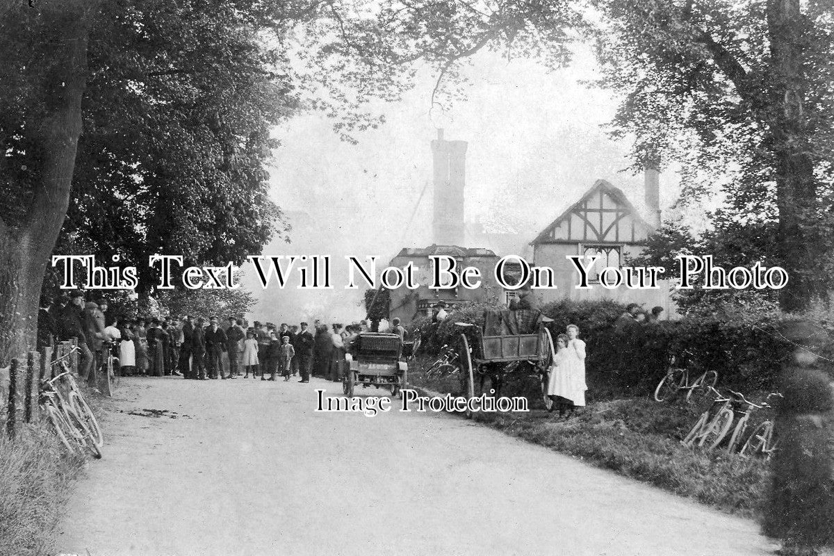 HF 598 - Fire At Glebe Farm, Walkern, Hertfordshire 1911