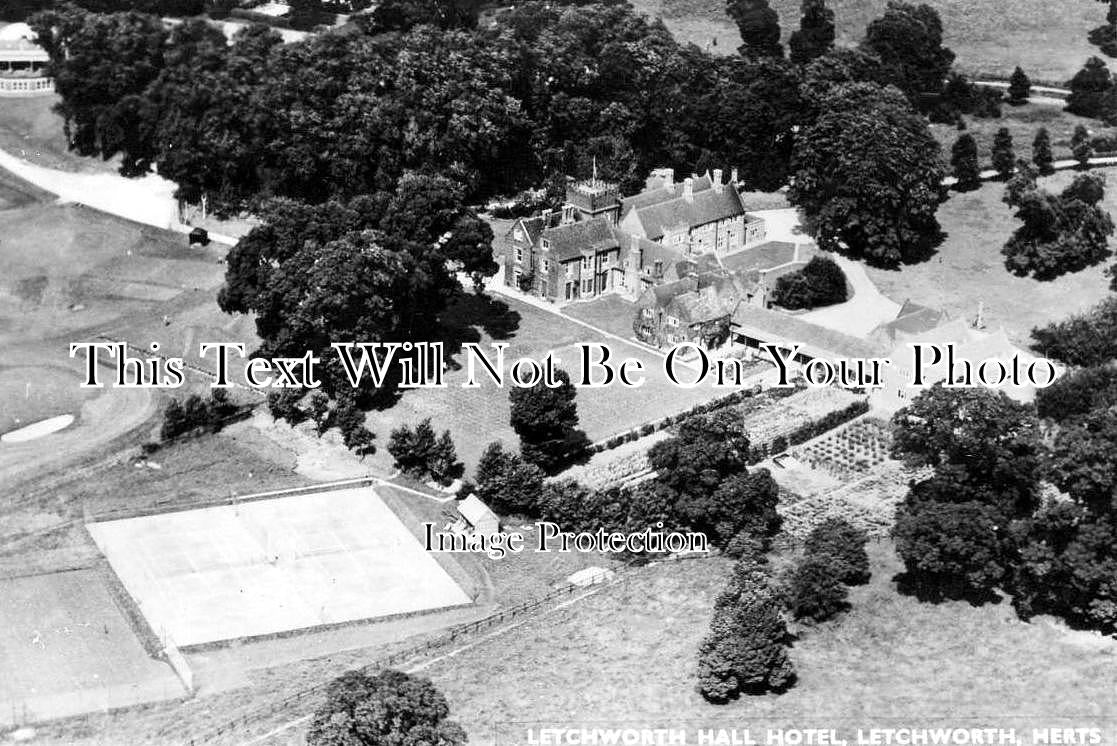 HF 727 - Letchworth Hall Hotel Aerial View, Hertfordshire