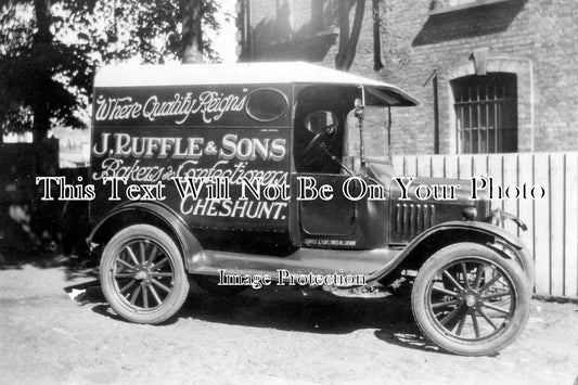 HF 745 - J. Ruffle & Sons Bakers Van, Cheshunt, Hertfordshire