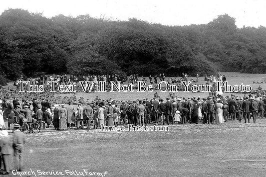 HF 797 - Church Service For Soldiers Going To War, Folly Farm, New Barnes, Hertfordshire 1915