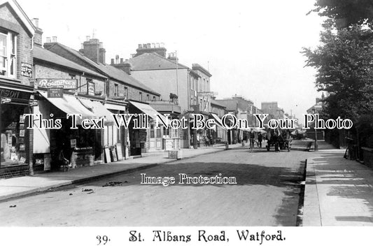 HF 816 - St Albans Road, Watford, Hertfordshire c1913