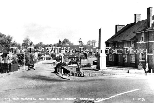 HF 860 - The War Memorial & Theobald Street, Borehamwood, Hertfordshire