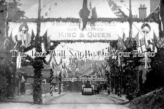 HF 868 - Hatfield Welcomes King George V & Queen Mary, Hertfordshire 1909