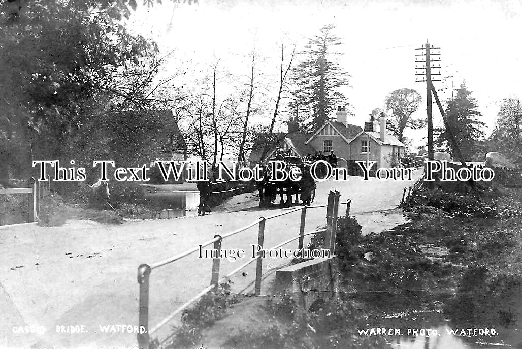 HF 946 - Cassio Bridge, Croxley Green, Watford, Hertfordshire c1908