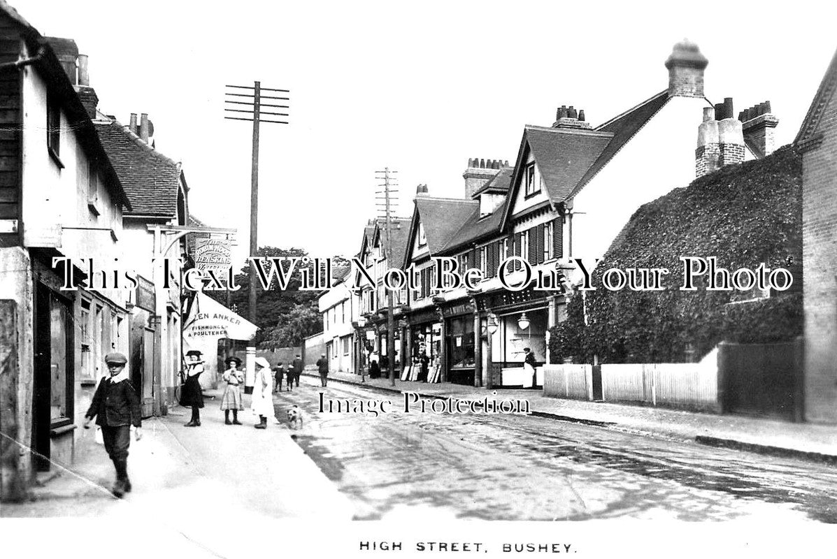 HF 965 - High Street, Bushey, Hertfordshire c1915