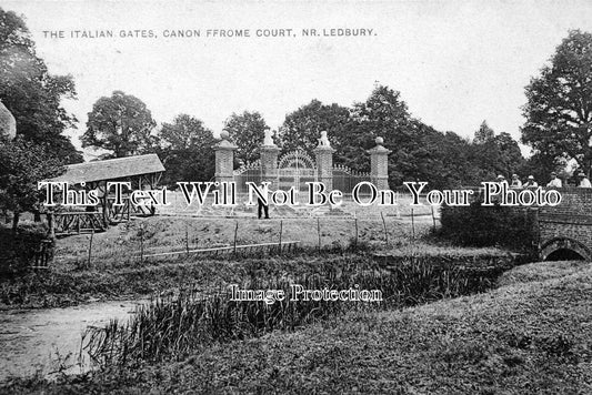 HR 104 - Italian Gates, Canon Frome Court, Herefordshire c1905