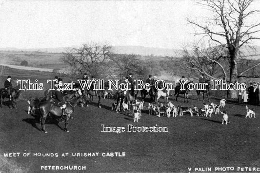 HR 118 - Meet Of Fox Hounds, Urishay Castle, Peterchurch, Herefordshire