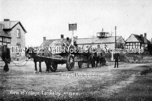 HR 136 - Horses Pulling A Tree Through Eardisley, Herefordshire